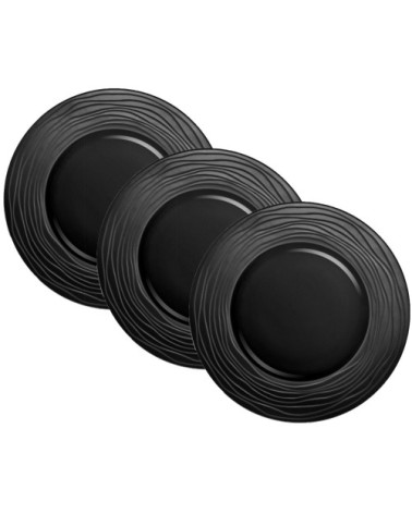 Coffret 3 assiettes de présentation D31,5cm