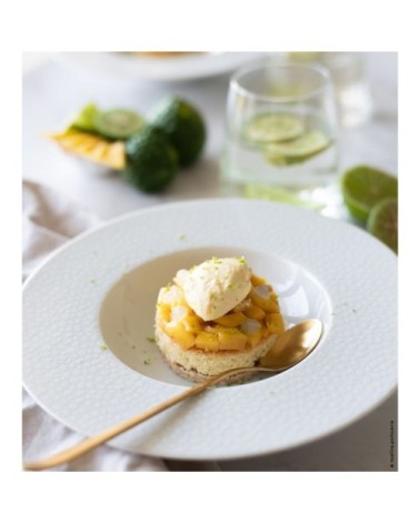 Coffret 6 assiettes creuses à aile D23cm