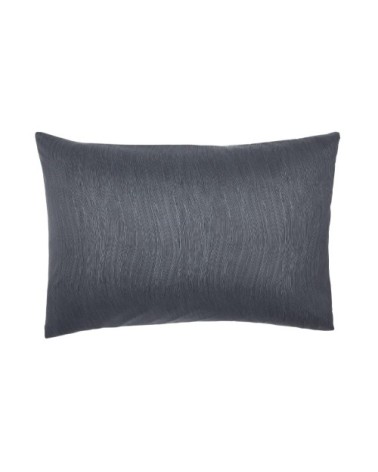 Taie d'oreiller bicolore en polyester gris 63x63