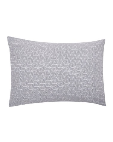 Taie d'oreiller imprimée en bambou blanc et noir 50x70