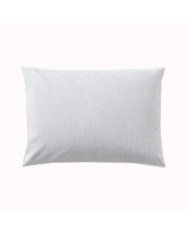 Taie d'oreiller bicolore en polyester gris 50x70