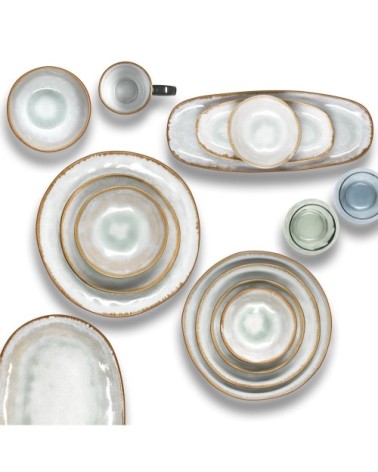 Coffret 6 assiettes dessert D19,5cm