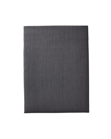 Drap plat fines rayures en bambou gris 240 x 300