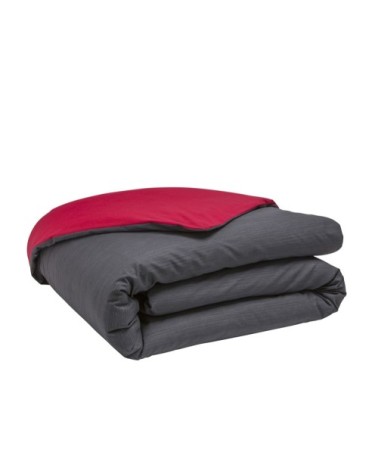 Housse de couette bicolore en bambou bicolore 140 x 200