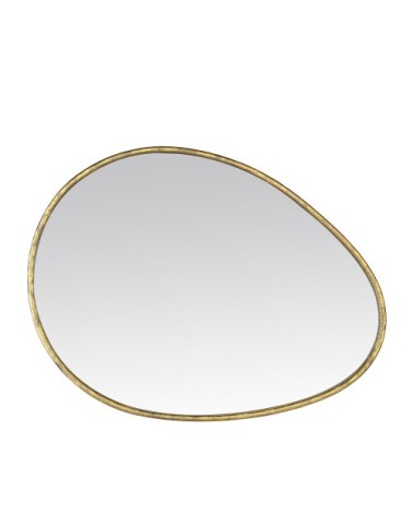 Miroir en métal 60x80 cm or