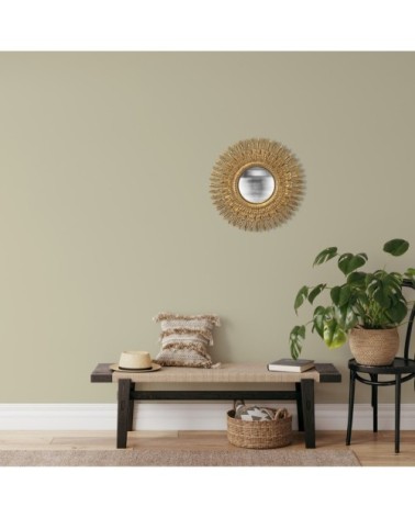 Miroir soleil D30 cm or