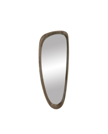 Miroir forme organique H69cm taupe