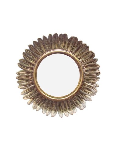 Miroir soleil D22 cm or
