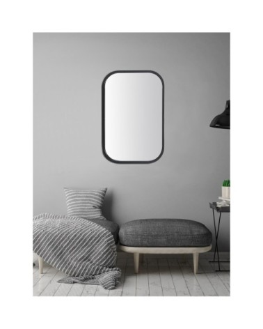Miroir rectangulaire industriel 40x60 noir