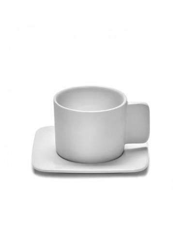 Tasse à café en porcelaine blanche D7cm