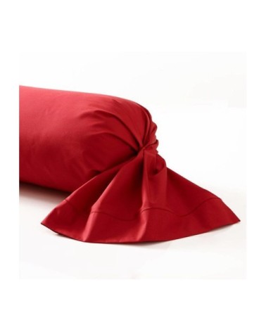 Taie de traversin en Percale Rouge 185 cm cm
