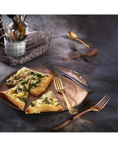 Service 6 cuillères moka expresso noires