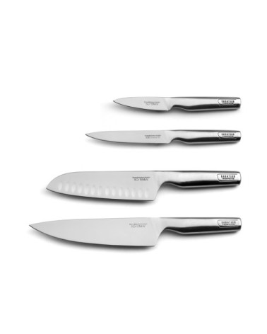 Bloc magnétique 4 couteaux de cuisine