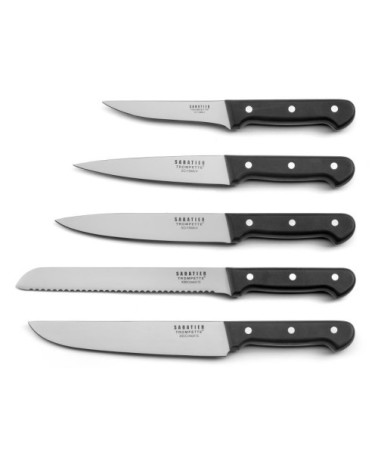 Bloc spaghetti 5 couteaux de cuisine