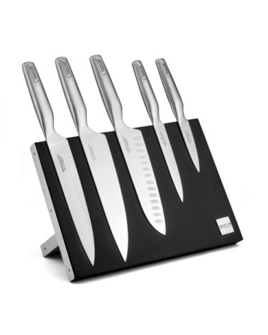 Bloc magnétique 5 couteaux de cuisine