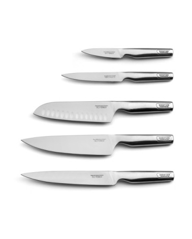 Bloc magnétique 5 couteaux de cuisine