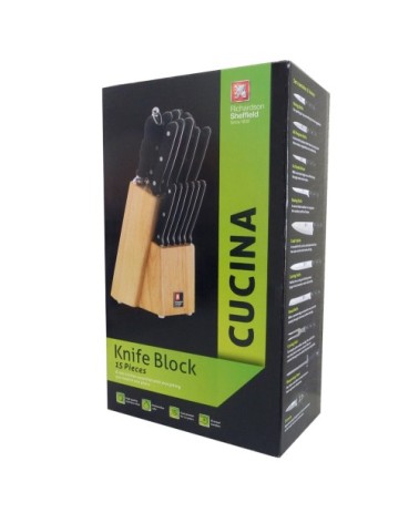 Bloc 15 couteaux de cuisine