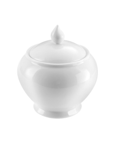 Sucrier en porcelaine blanche
