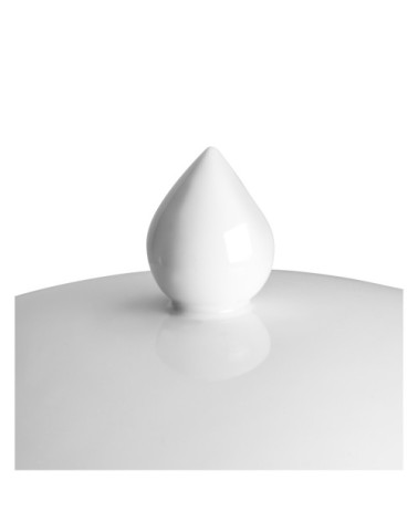 Sucrier en porcelaine blanche