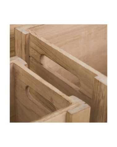 Set de 4 caisses de rangement en bois