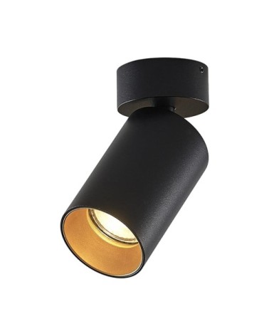 Spot en aluminium noir