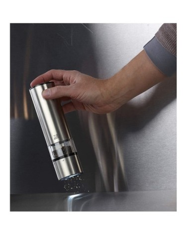 Moulin à sel électrique en inox H20cm