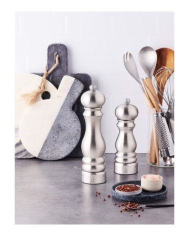 Moulin à poivre manuel en inox H22cm