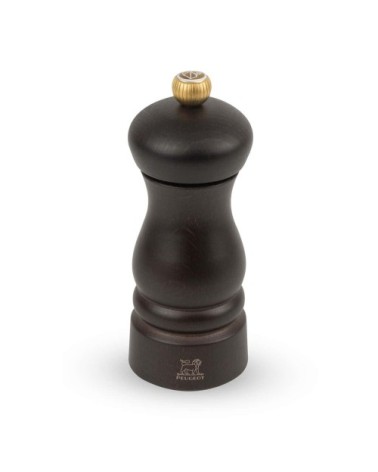 Moulin à sel en bois chocolat H13cm