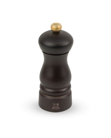 Moulin à sel en bois chocolat H13cm