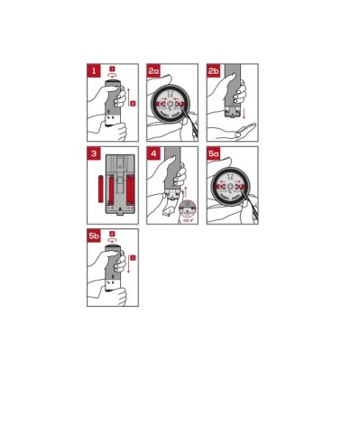 Moulin à poivre électrique en ABS H14cm