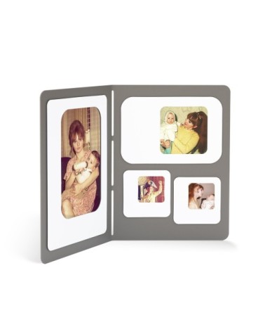 Porte photos gris 25x18cm