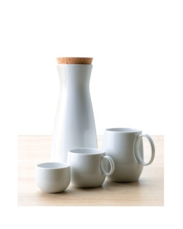 Mug en porcelaine blanche - Lot de 6