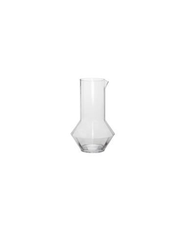 Carafe en verre transparent