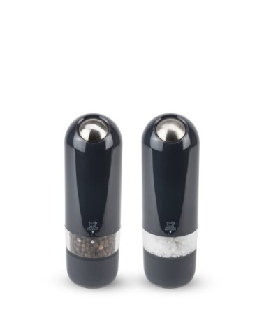 Duo de moulins poivre et sel électriques ABS quartz H17cm