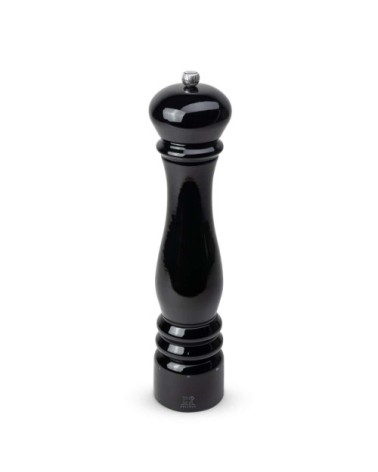Moulin à poivre électrique en bois laqué noir H34cm