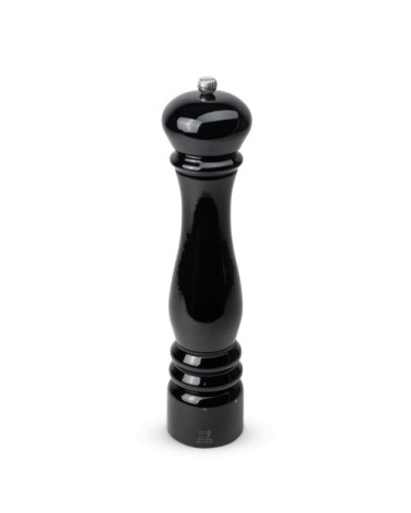 Moulin à poivre électrique en bois laqué noir H34cm