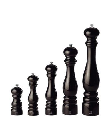 Moulin à poivre bois laqué noir H27cm