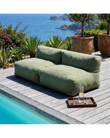 Salon de jardin modulable 2 places vert cactus
