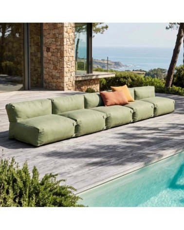 Salon de jardin modulable 5 places vert cactus