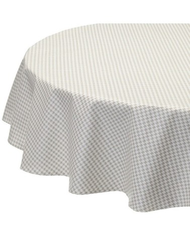 Nappe enduite ovale 160 x 240 cm blanc