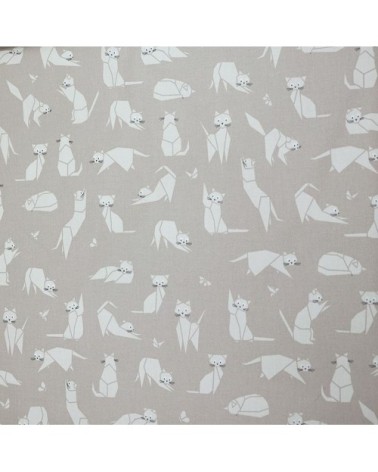 Nappe enduite rectangle 160 x 200 cm taupe