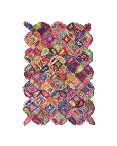 Tapis  en coton multicolore 60 x 90