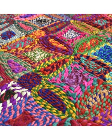 Tapis  en coton multicolore 60 x 90