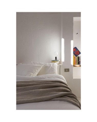 Housse de couette   en lin blanc 240 x 220