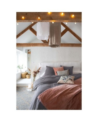 Housse de couette   en lin orage 140 x 200