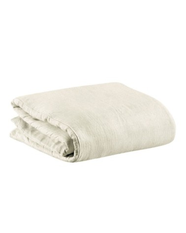 Housse de couette   en lin craie 260 x 240