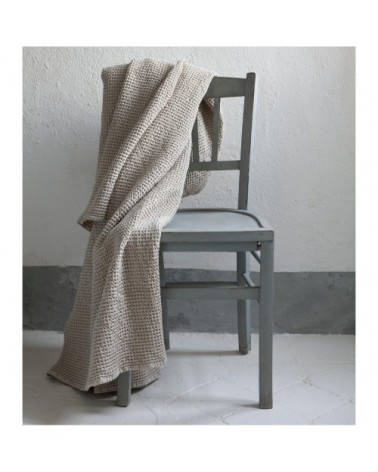 Jete  en coton craie 180 x 260