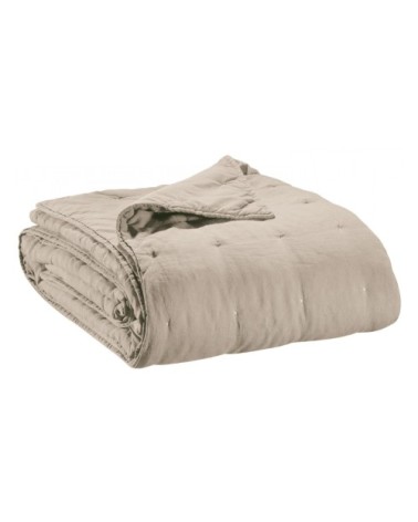 Jeté de lit stonewashed Zeff en lin naturel 240 x 260