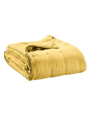 Jeté de lit   en lin absynthe 180 x 260