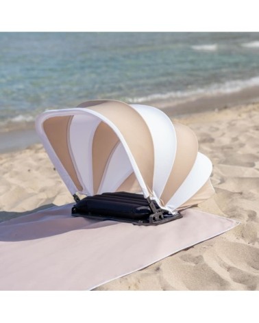 Tente plage avec coussin UPF50+ réglable beige